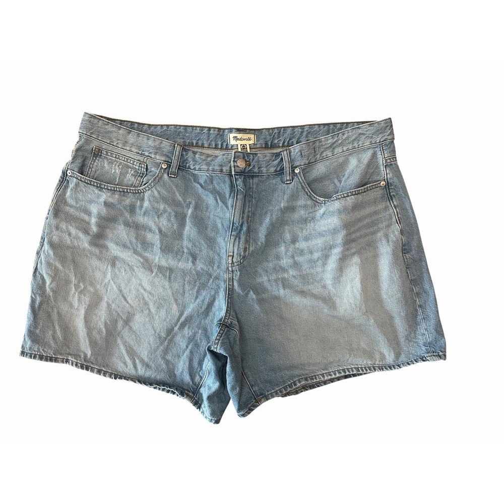 Madewell Baggy‎ Jean Shorts Size 22W Plus High Rise 6" Inseam 5 Pocket #Y8-1